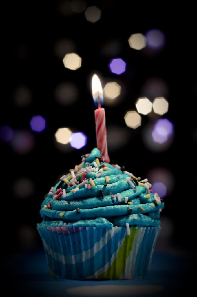 bokeh, cupcake, black birthday, happy birthday, black bokeh